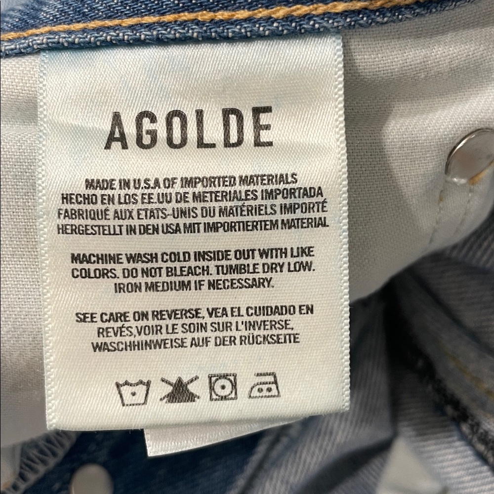 Agolde Distressed High Rise Jean | 27 (altered) - Picture 6 of 13